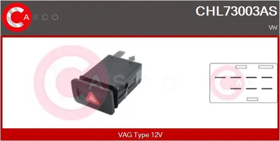 Hazard Warning Light Switch (CHL73003AS)