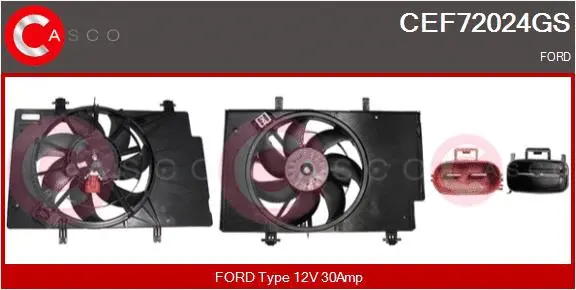 Electric Motor, radiator fan (CEF72024GS)