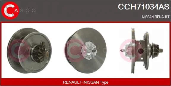 Core assembly, turbocharger (CCH71034AS)