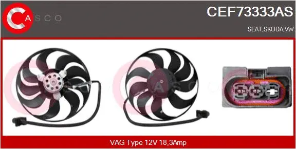 Fan, engine cooling (CEF73333AS)