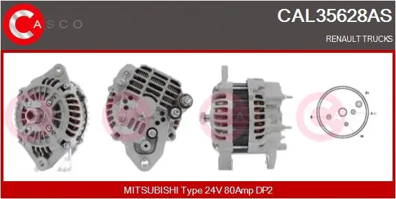 Alternator (CAL35628AS)