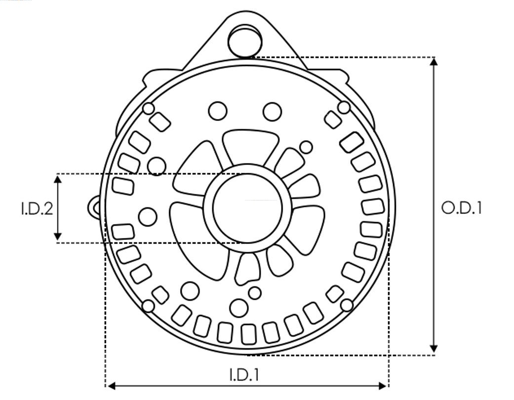 Bracket, alternator drive flange
