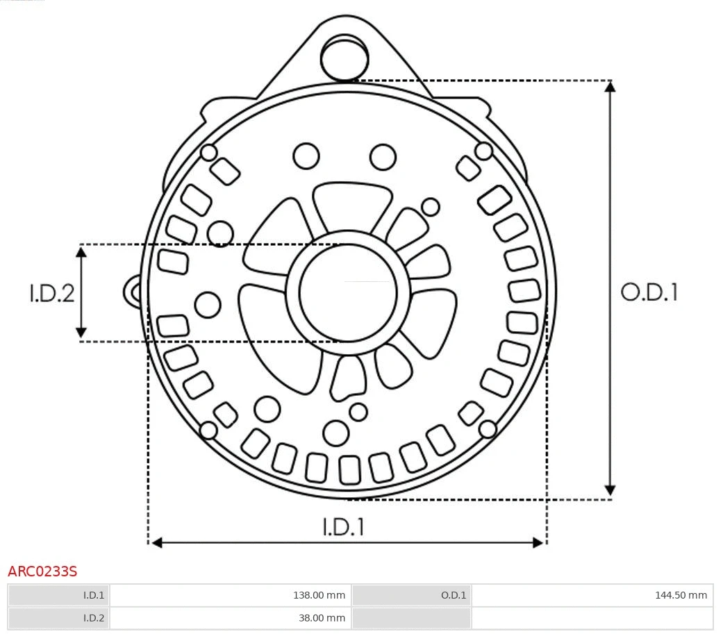 Bracket, alternator drive flange