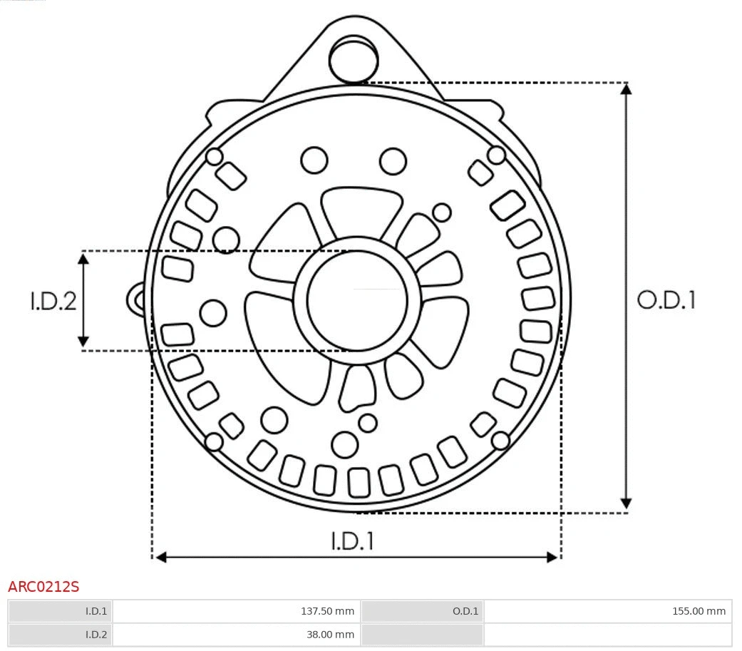 Bracket, alternator drive flange