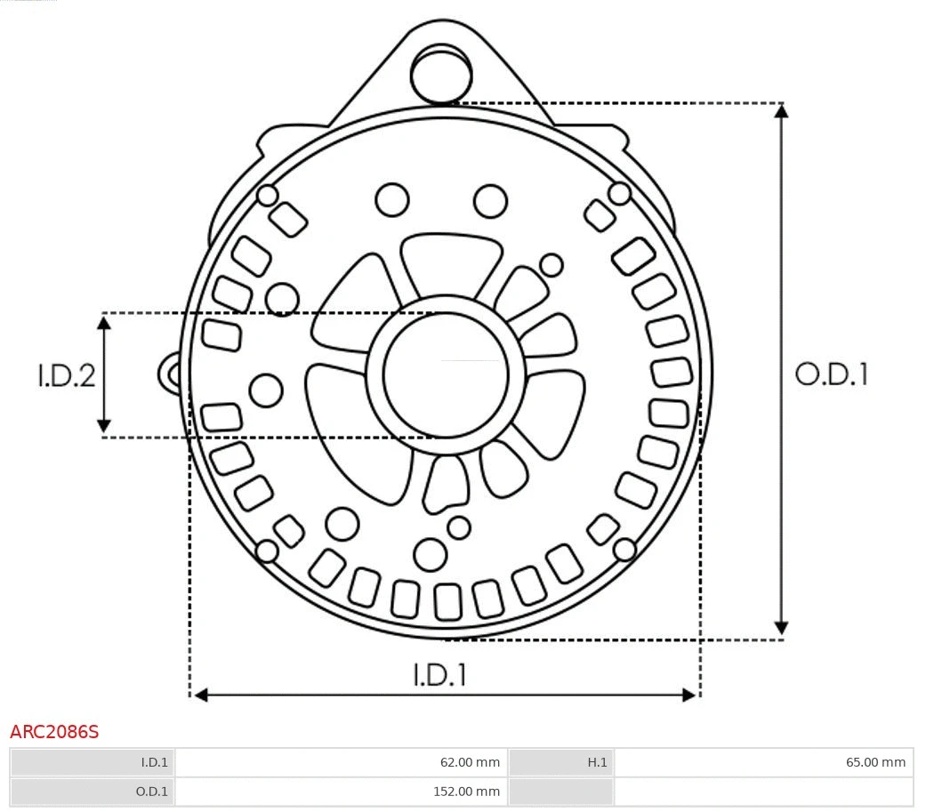 Bracket, alternator drive flange