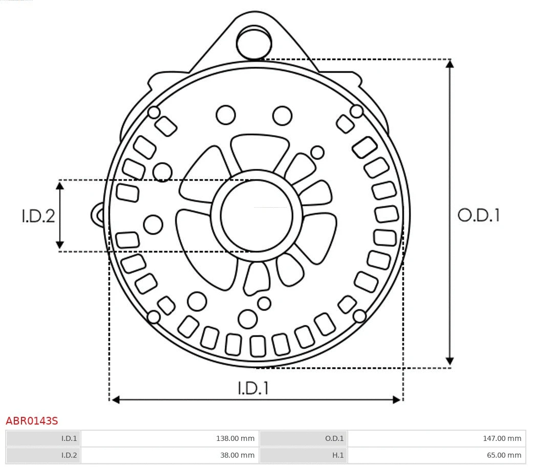 Bracket, alternator drive flange