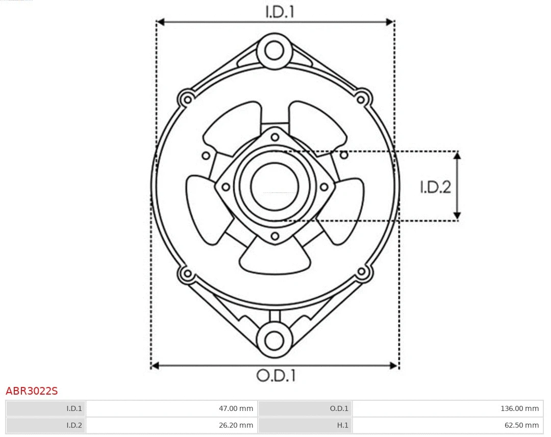 Bracket, alternator drive flange