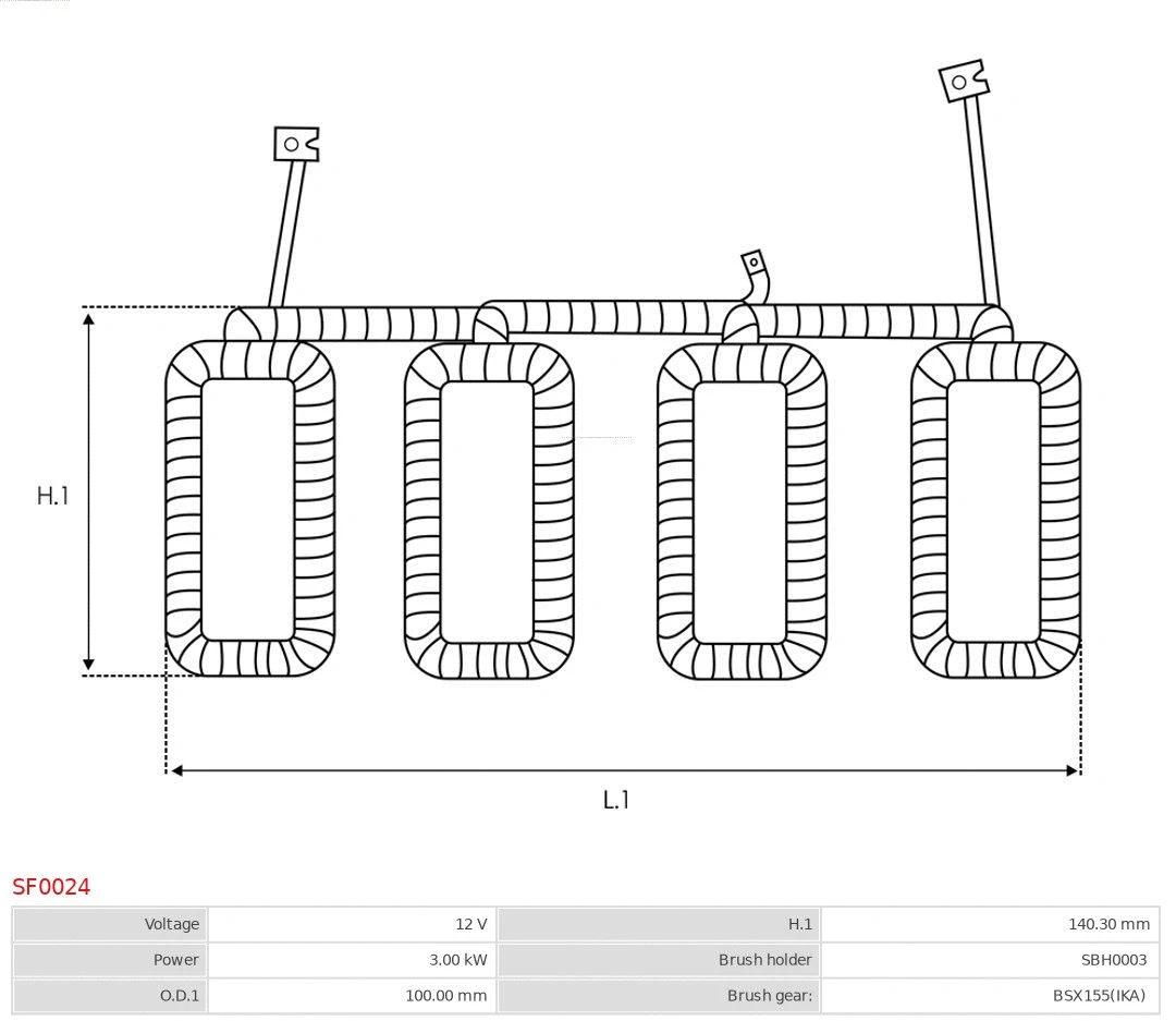 Holder, carbon brushes