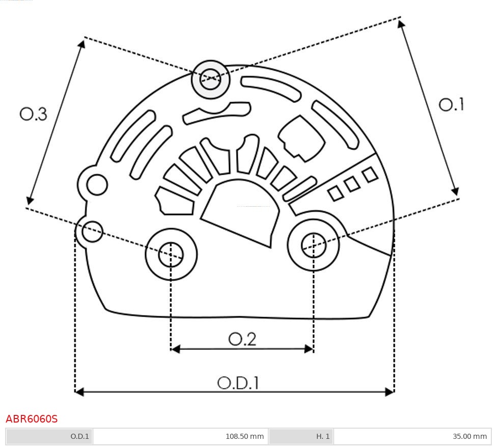 Bracket, alternator drive flange