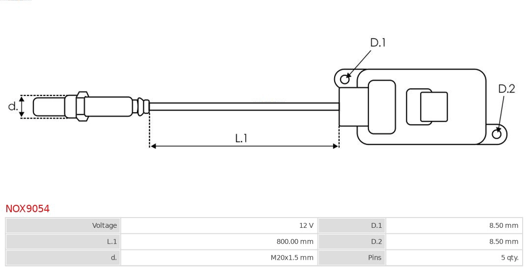 NOx Sensor, NOx catalytic converter