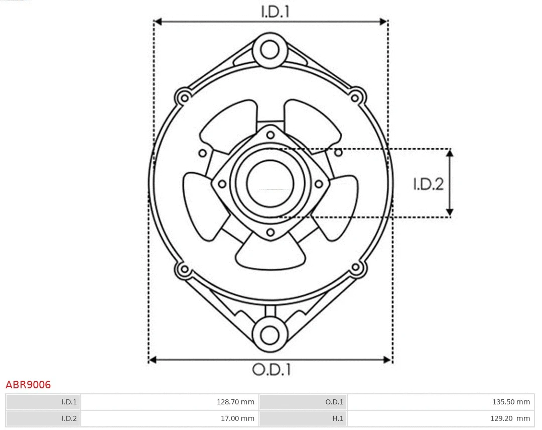 Bracket, alternator drive flange