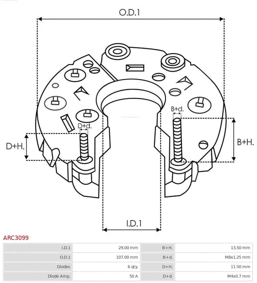 Bracket, alternator drive flange