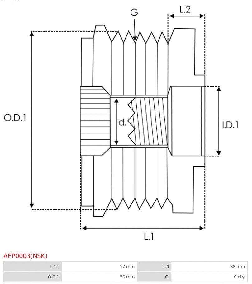 Alternator Freewheel Clutch