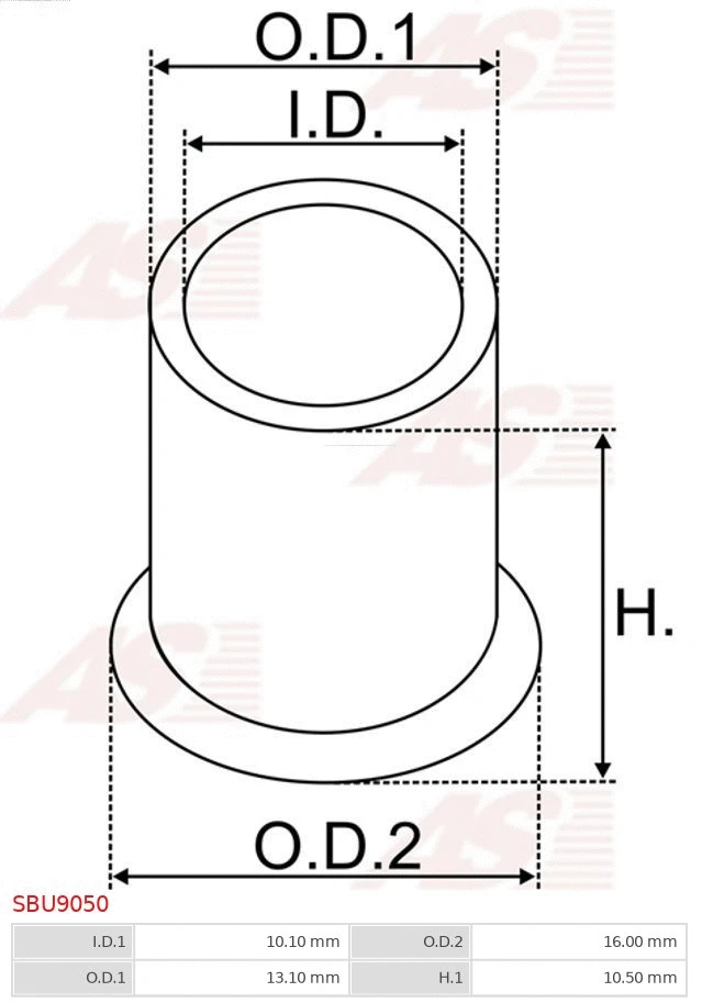 Bush, starter shaft