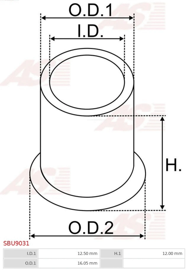Bush, starter shaft