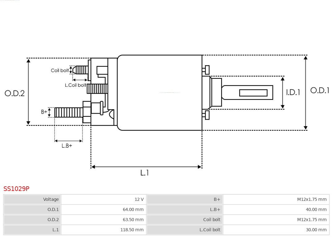 Solenoid Switch, starter
