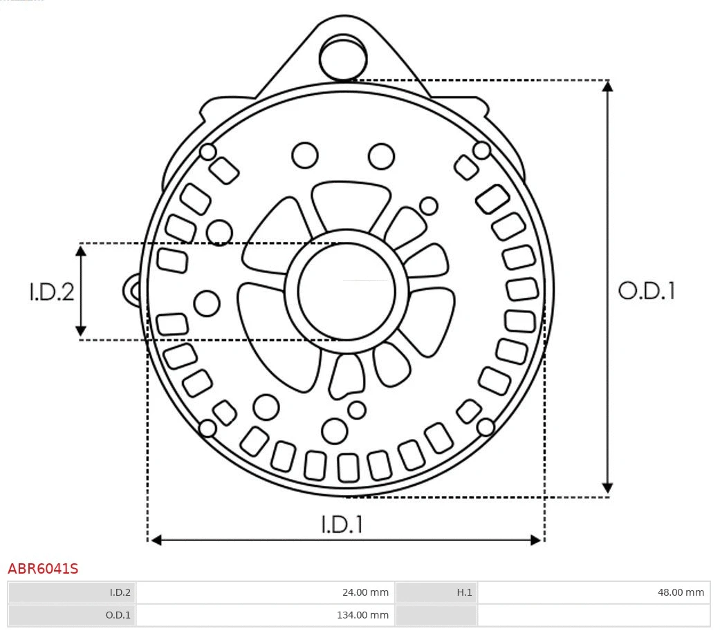 Bracket, alternator drive flange