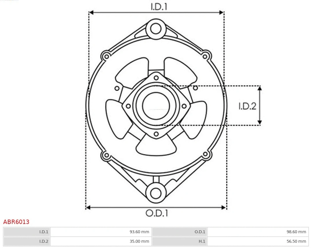 Bracket, alternator drive flange