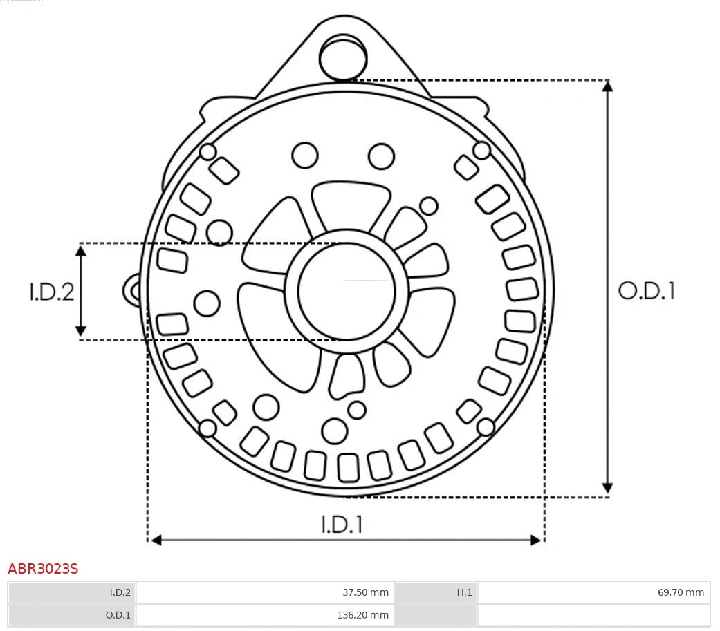 Bracket, alternator drive flange