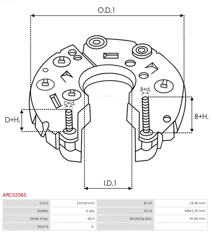 Bracket, alternator drive flange