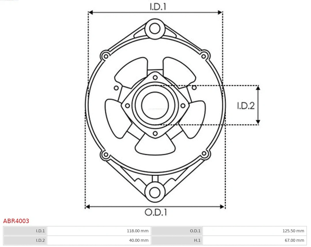 Bracket, alternator drive flange