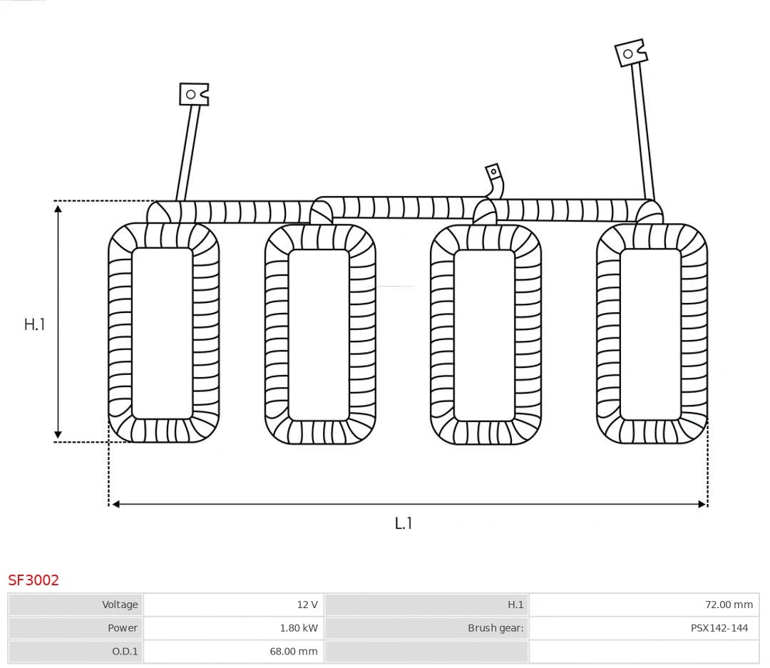 Field Winding, starter