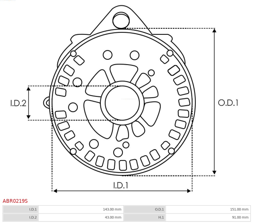Bracket, alternator drive flange