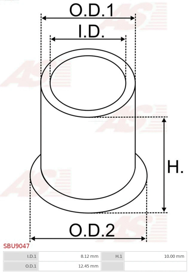 Bush, starter shaft