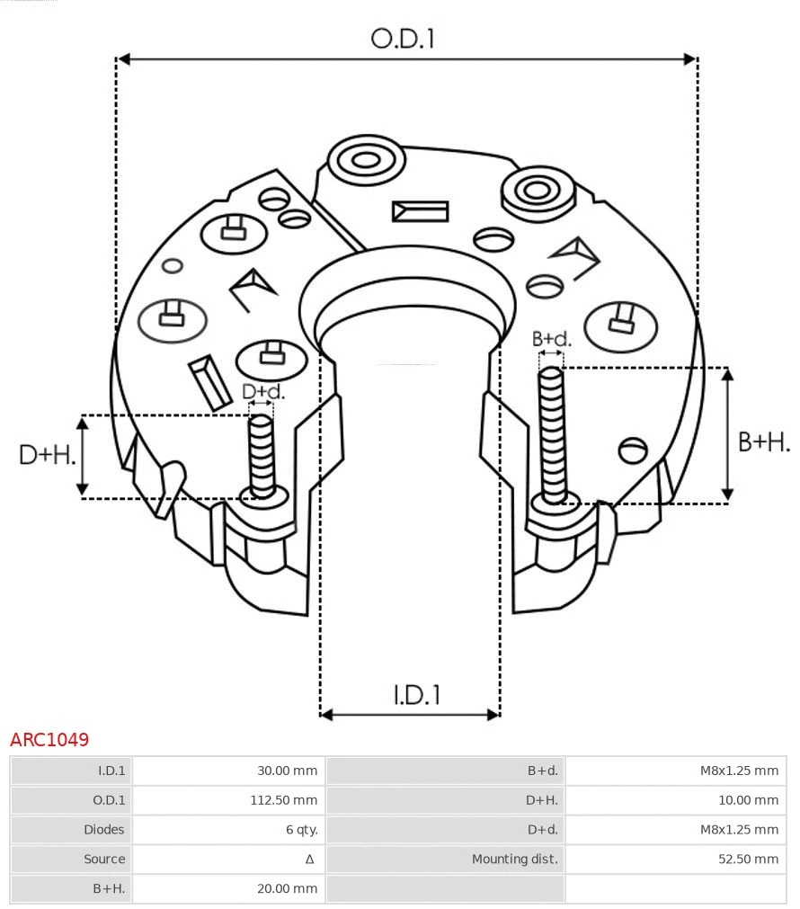 Bracket, alternator drive flange