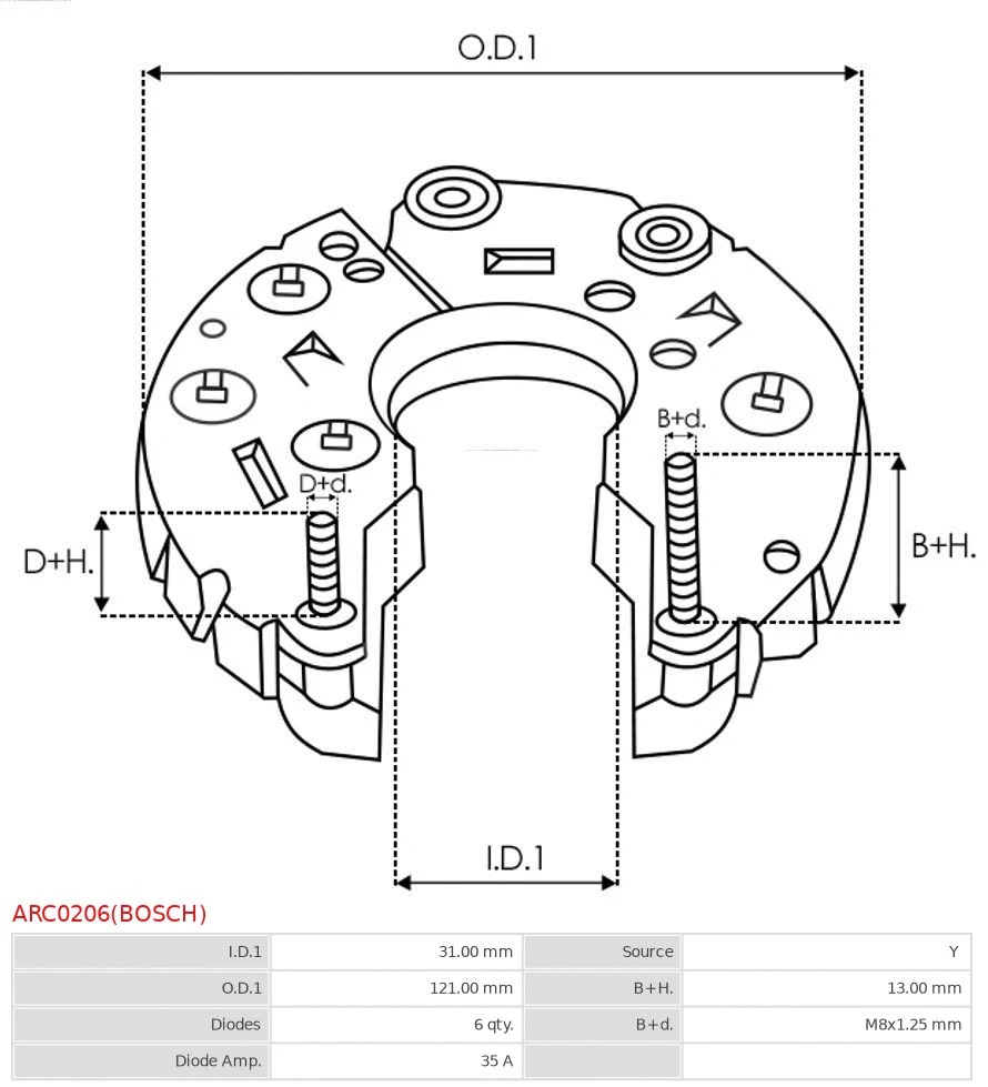 Bracket, alternator drive flange