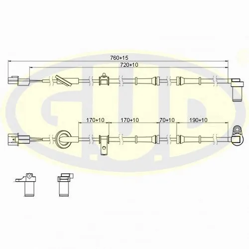 Sensor, wheel speed (GABS02129)