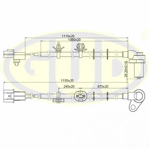 Sensor, wheel speed (GABS02601)