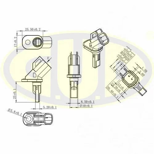 Sensor, wheel speed (GABS01419)