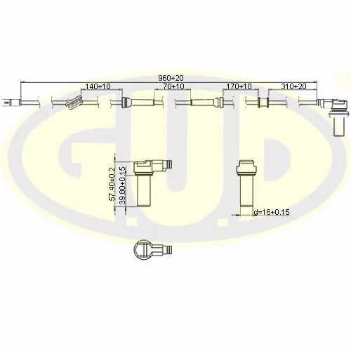 Sensor, wheel speed (GABS01017)