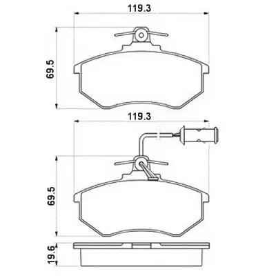 Brake Pad Set, disc brake (GBP880185)