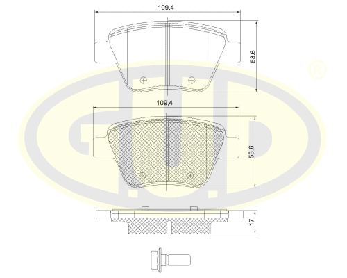 Brake Pad Set, disc brake (GBP142000)