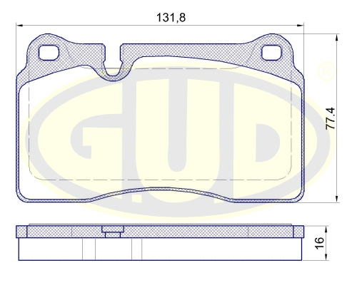 Brake Pad Set, disc brake (GBP120000)