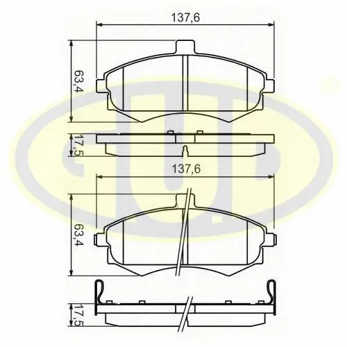 Brake Pad Set, disc brake (GBP880183)