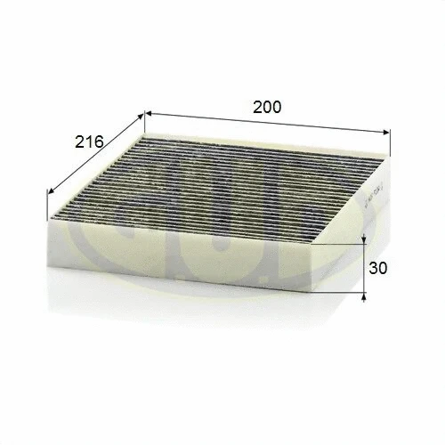 Filter, cabin air (GCF2252C)
