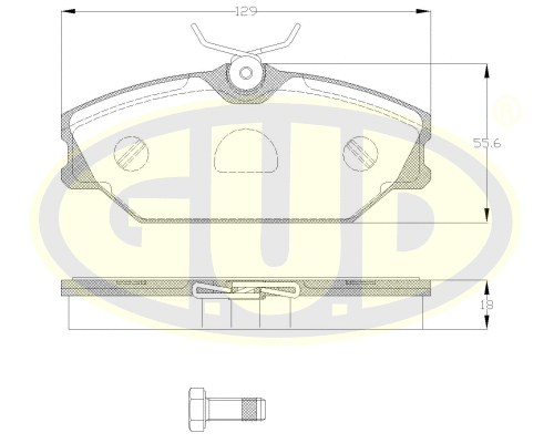 Brake Pad Set, disc brake (GBP880120)