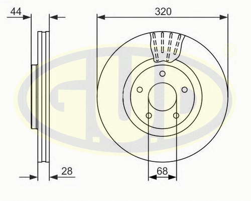 Brake Disc (GDB128242)