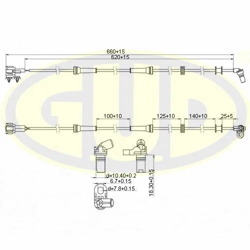 Sensor, wheel speed (GABS02439)