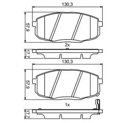 Brake Pad Set, disc brake (GBP880188)