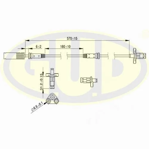 Sensor, wheel speed (GABS01205)