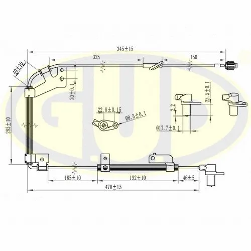 Sensor, wheel speed (GABS02433)