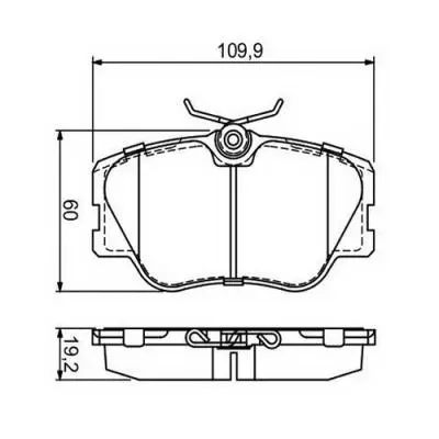 Brake Pad Set, disc brake (GBP880187)