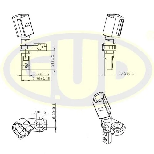 Sensor, wheel speed (GABS01032)