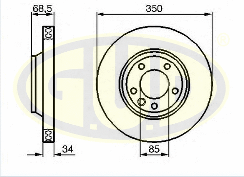 Brake Disc (GDB134124)