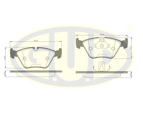 Brake Pad Set, disc brake (GBP880136)