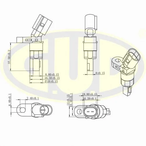 Sensor, wheel speed (GABS01025)